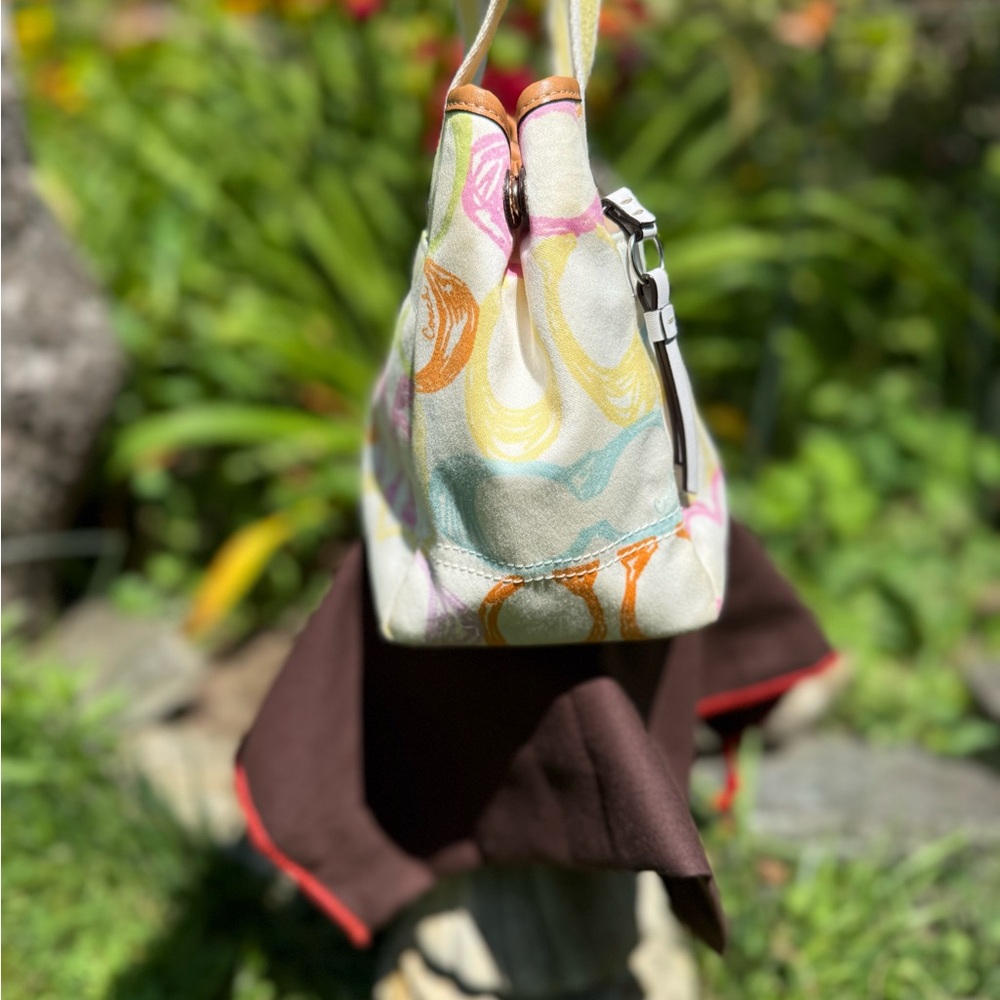 Coach Hampton Scribble Satchel - image 3